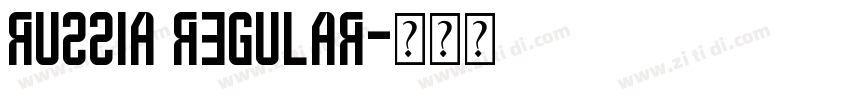 Russia Regular字体转换
